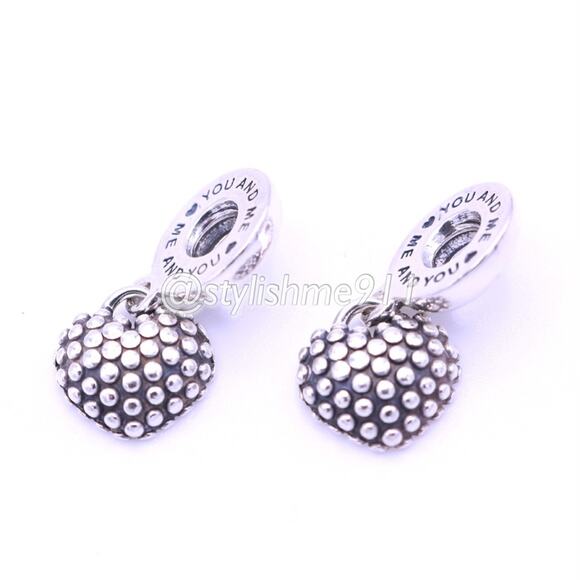 Authentic PANDORA Retired Piece of My Heart Mother / Son Charms - Picture 9 of 11